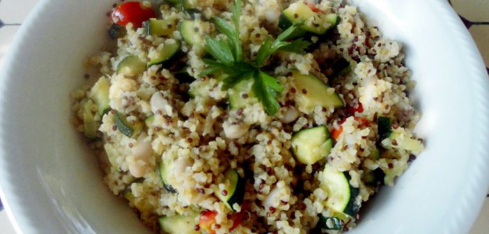 Bulgur & Quinoa con Zucchine e Cannellini