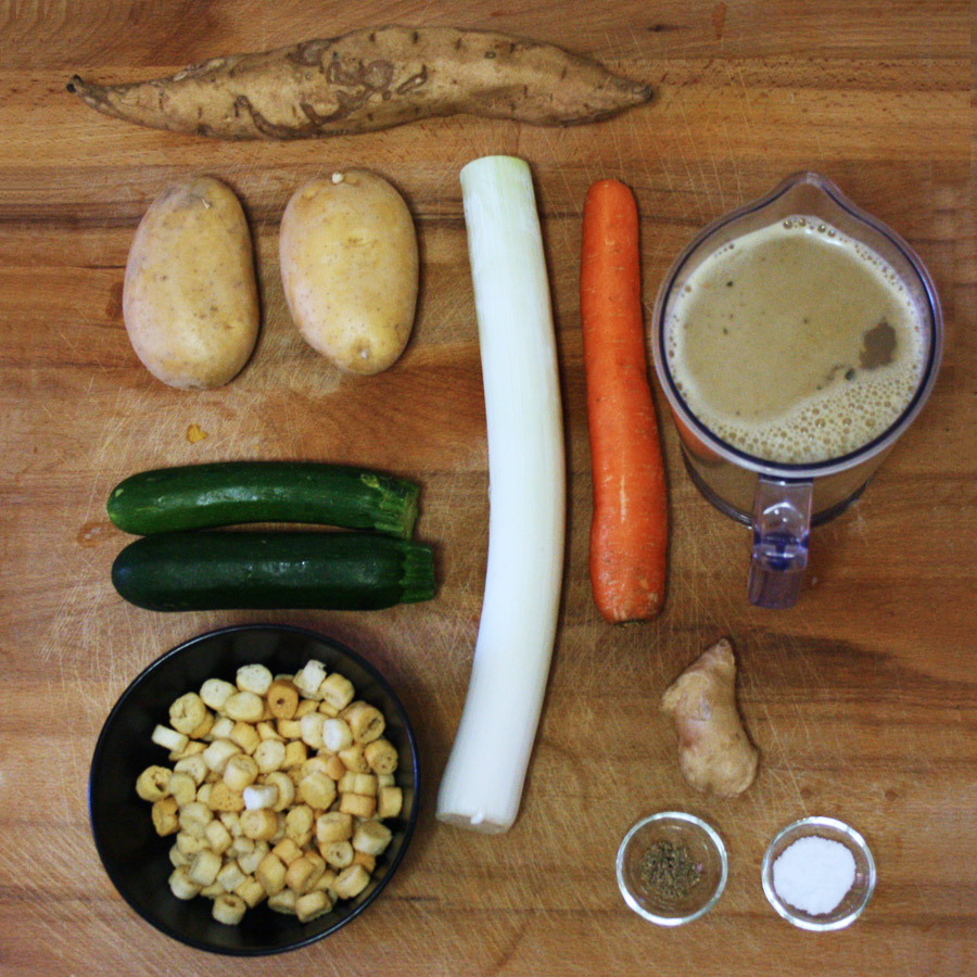 Ingredienti ricetta vellutata di patate dolci
