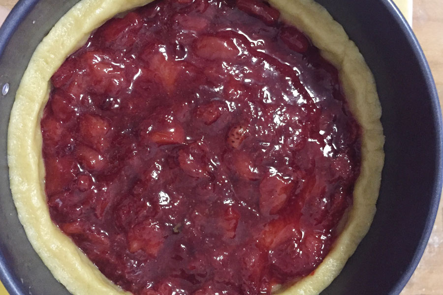 Ricetta Crostata con Fragole Fresche Caramellate