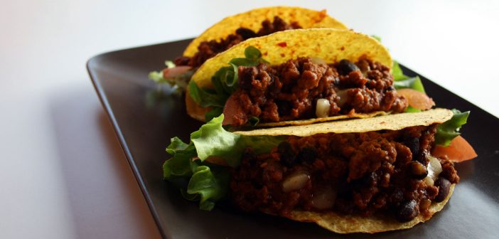 Tacos facili e veloci con chili di carne alla messicana