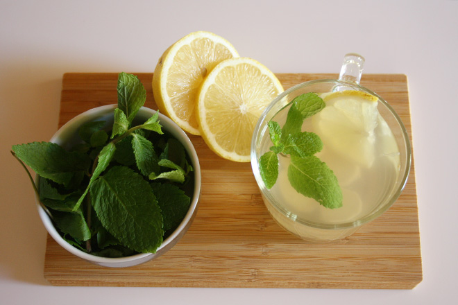 Tisana allo zenzero e menta