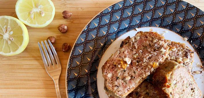 Polpettone di vitella con limone e nocciole