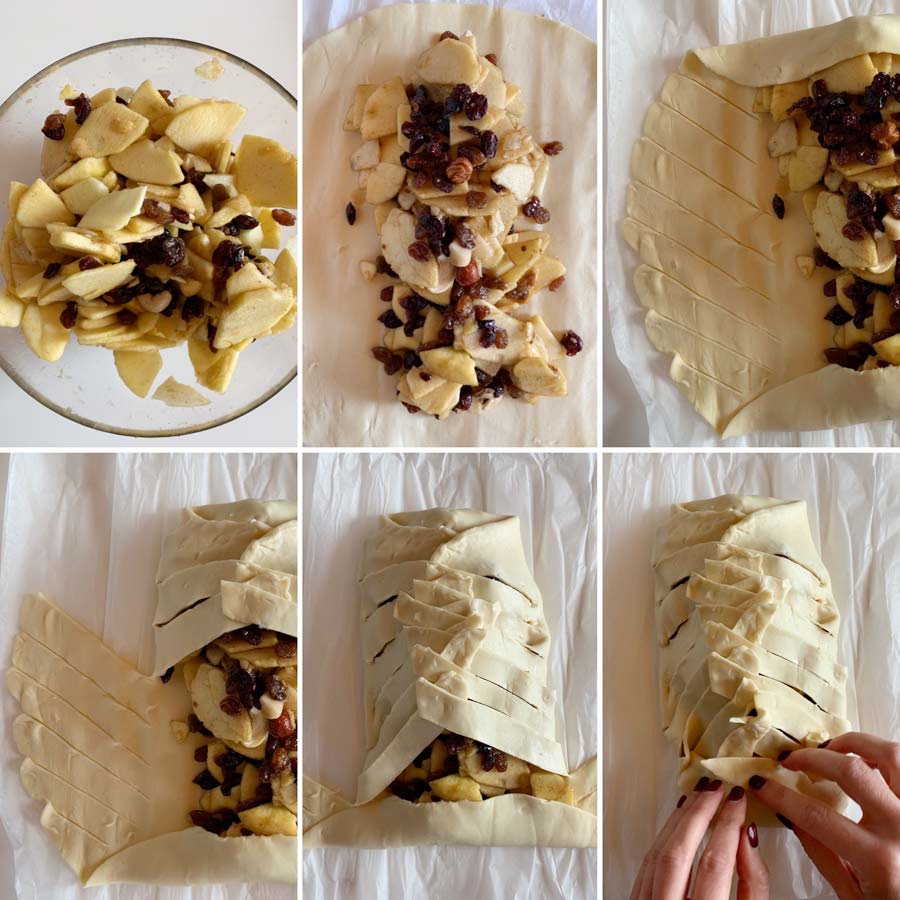Pochi e semplici passaggi per realizzare il tuo strudel di mele con pasta sfoglia