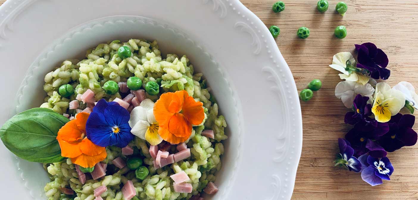 Risotto Con Piselli E Prosciutto Cotto Affumicato Provalo