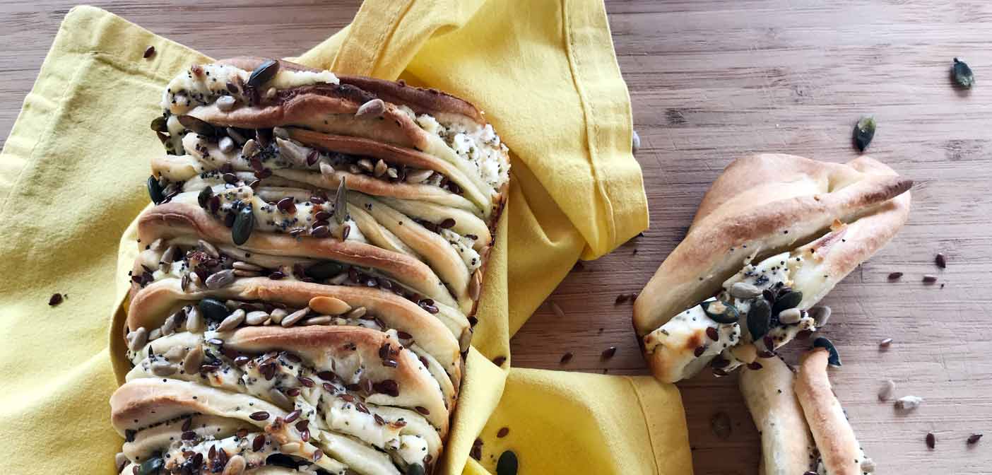 Antipasto Veloce Pan Brioche Salato con Formaggio Cremoso