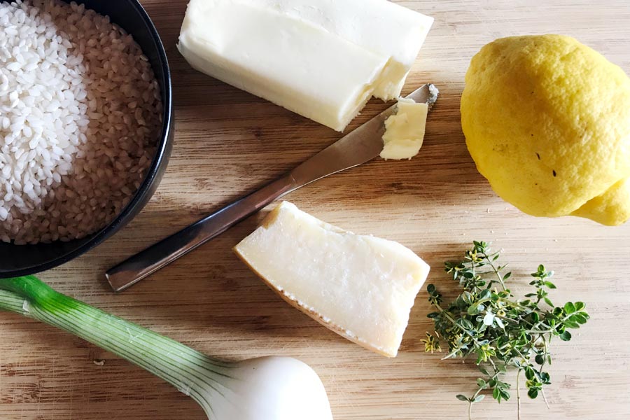 Risotto al limone e timo