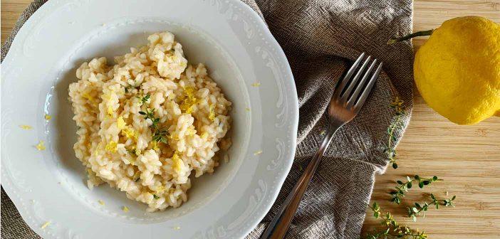 Risotto al limone e timo