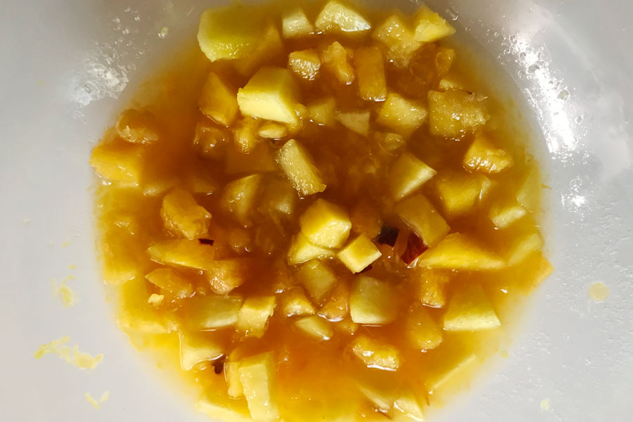 Biscotti senza burro con pesche