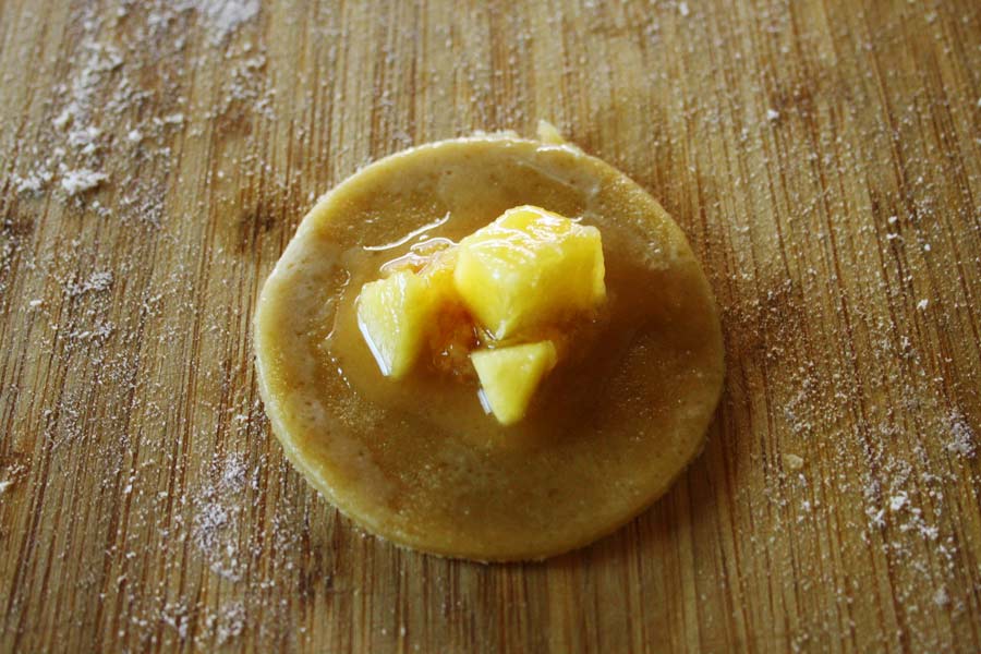 Biscotti senza burro con pesche