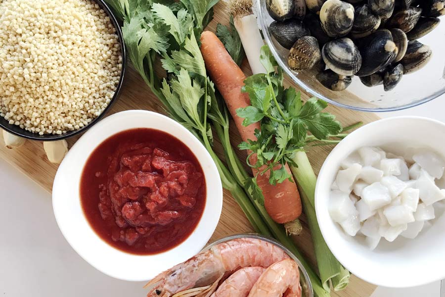 Fregola sarda con frutti di mare