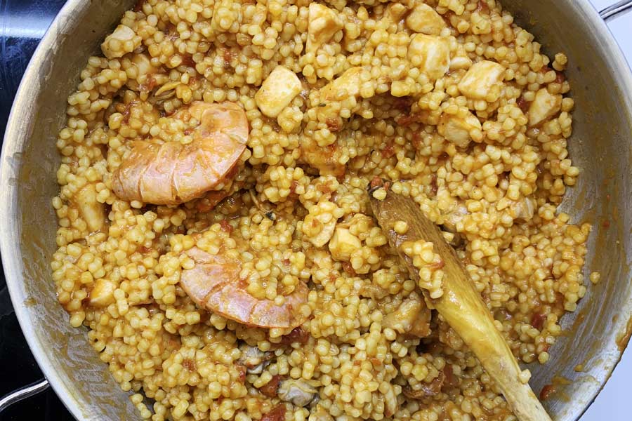 Fregola sarda con frutti di mare