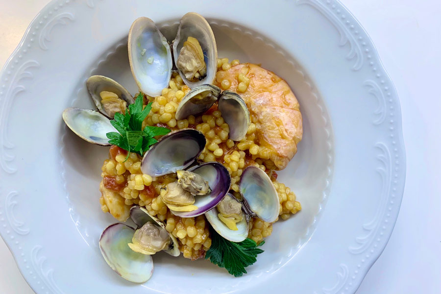 Fregola sarda con frutti di mare