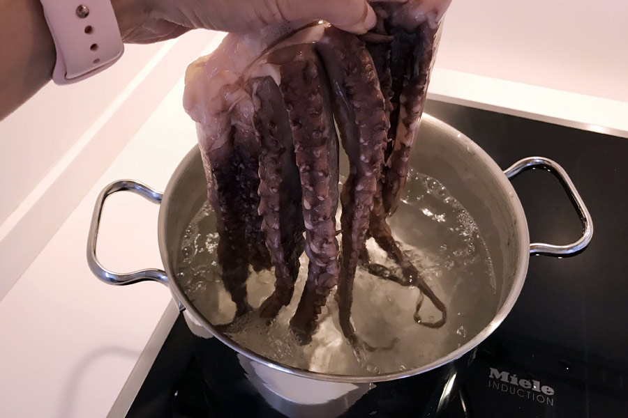 Tentacoli di polpo alla piastra