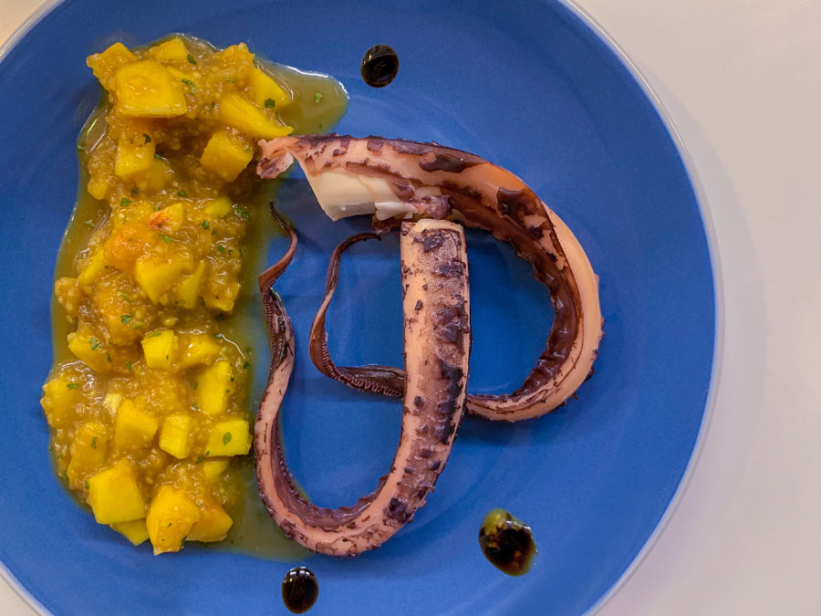 Tentacoli di polpo alla piastra