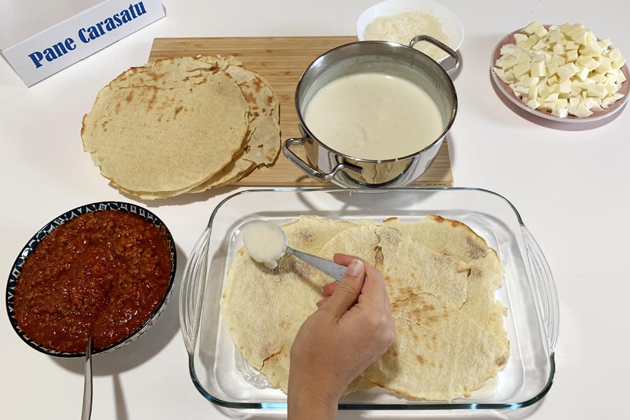 Lasagne con pane carasau