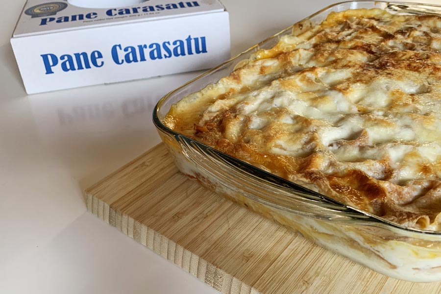 Lasagne con pane carasau