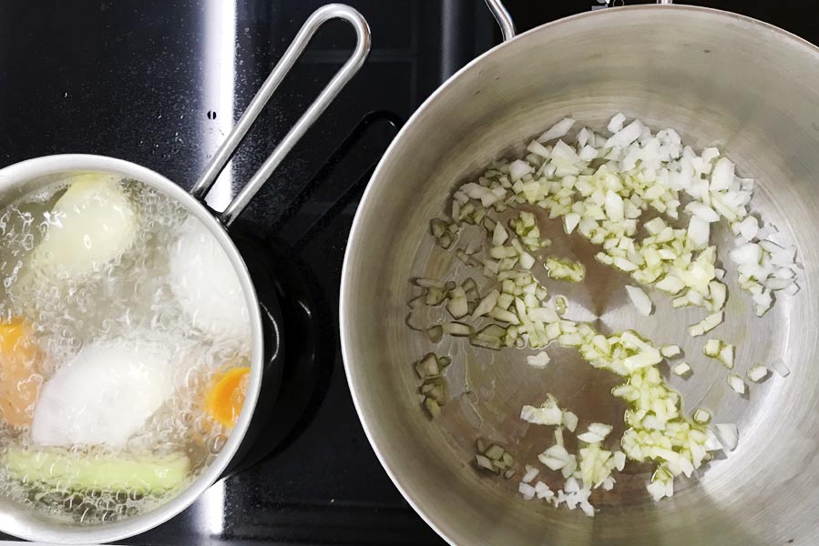 Zuppa di zucca con orzo e ceci