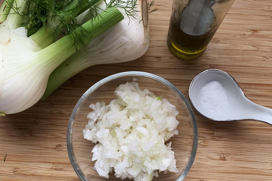 Finocchi in padella ingredienti