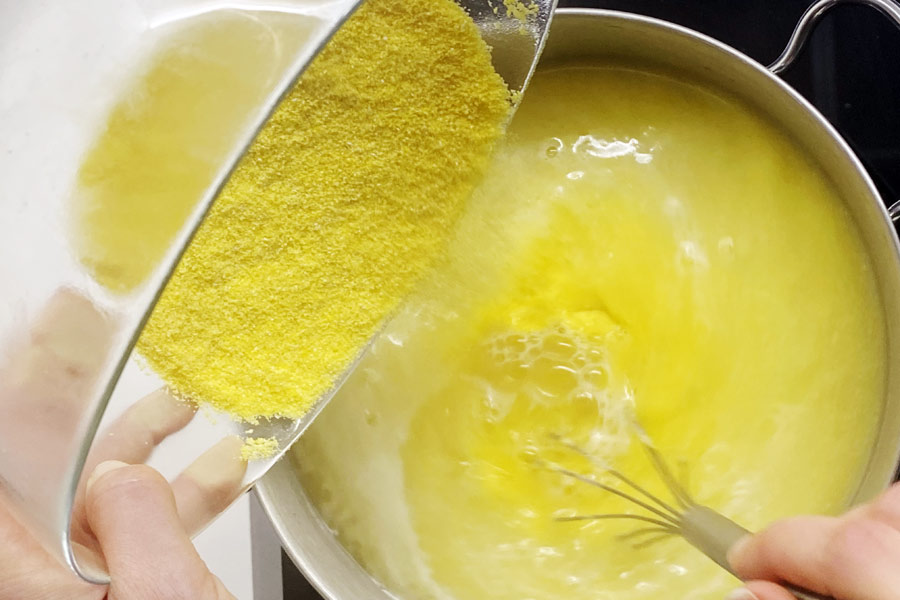 Polenta ai 4 formaggi