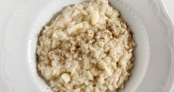 Risotto cacio e pepe