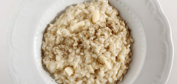 Risotto cacio e pepe