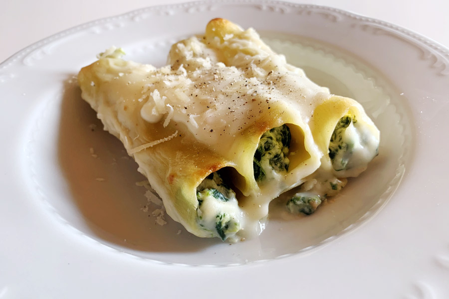 Cannelloni ricotta e spinaci